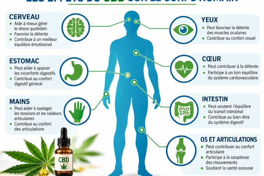 gli effetti del CBD sul corpo umano