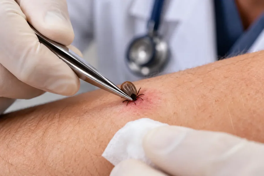 dokterstang en teken
