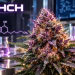 Flor de THCH en el laboratorio