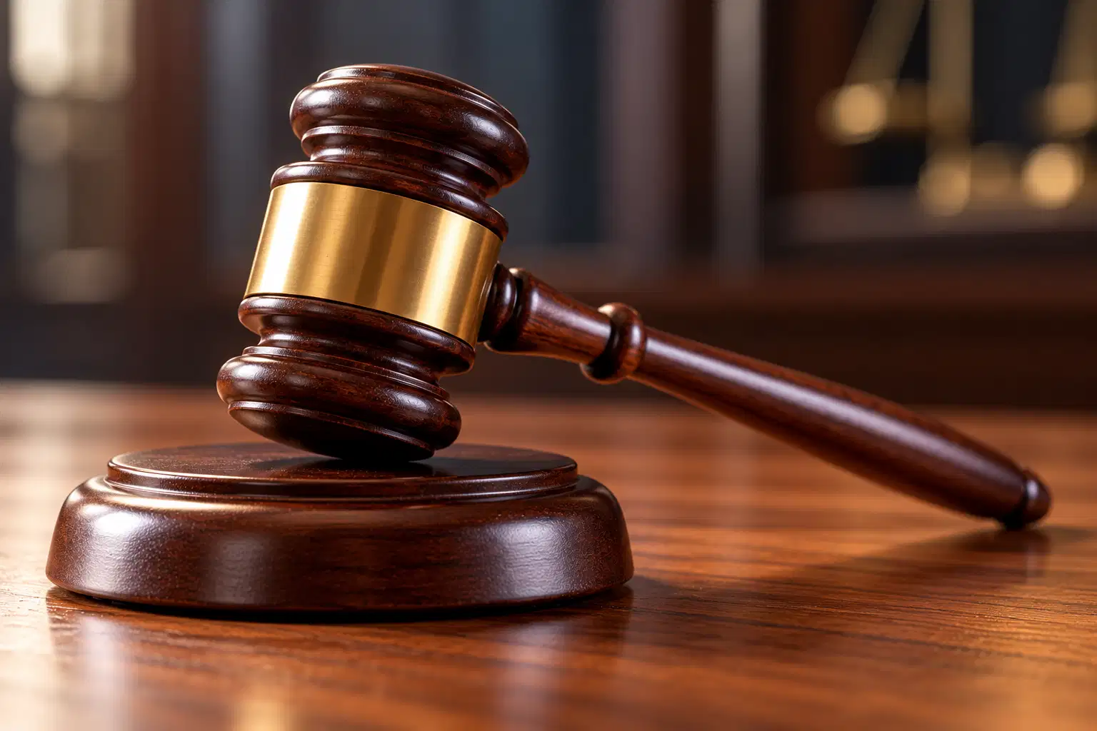 marteau de justice en bois