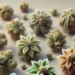 différentes fleurs de cbd