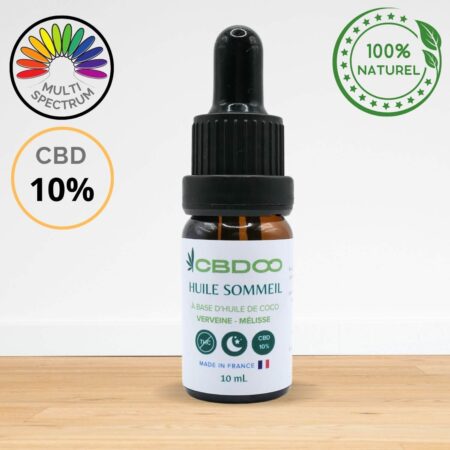 Huile CBD SOMMEIL 10%- NO THC - Made in France