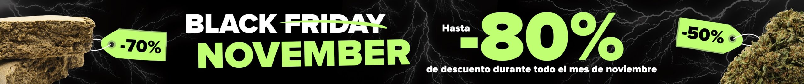 maxi promoción de noviembre negro durante todo noviembre