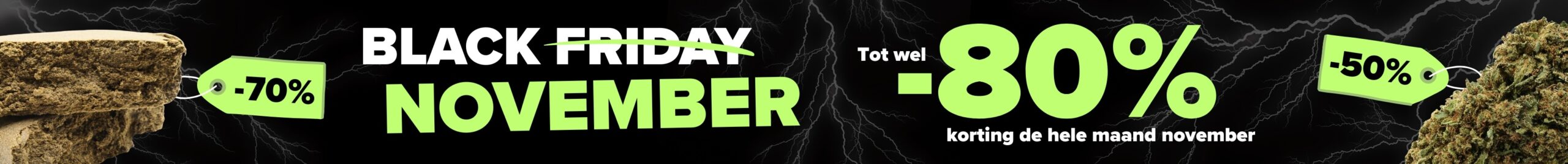 Zwarte november maxi promo in november