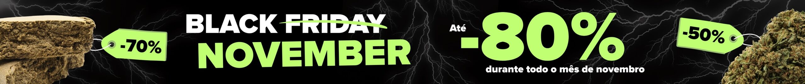 Promoção maxi Black november durante todo o mês de novembro