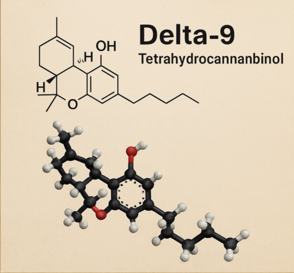 molécula de delta 9 thc