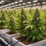 Bannière culture fleur de CBD hydroponique