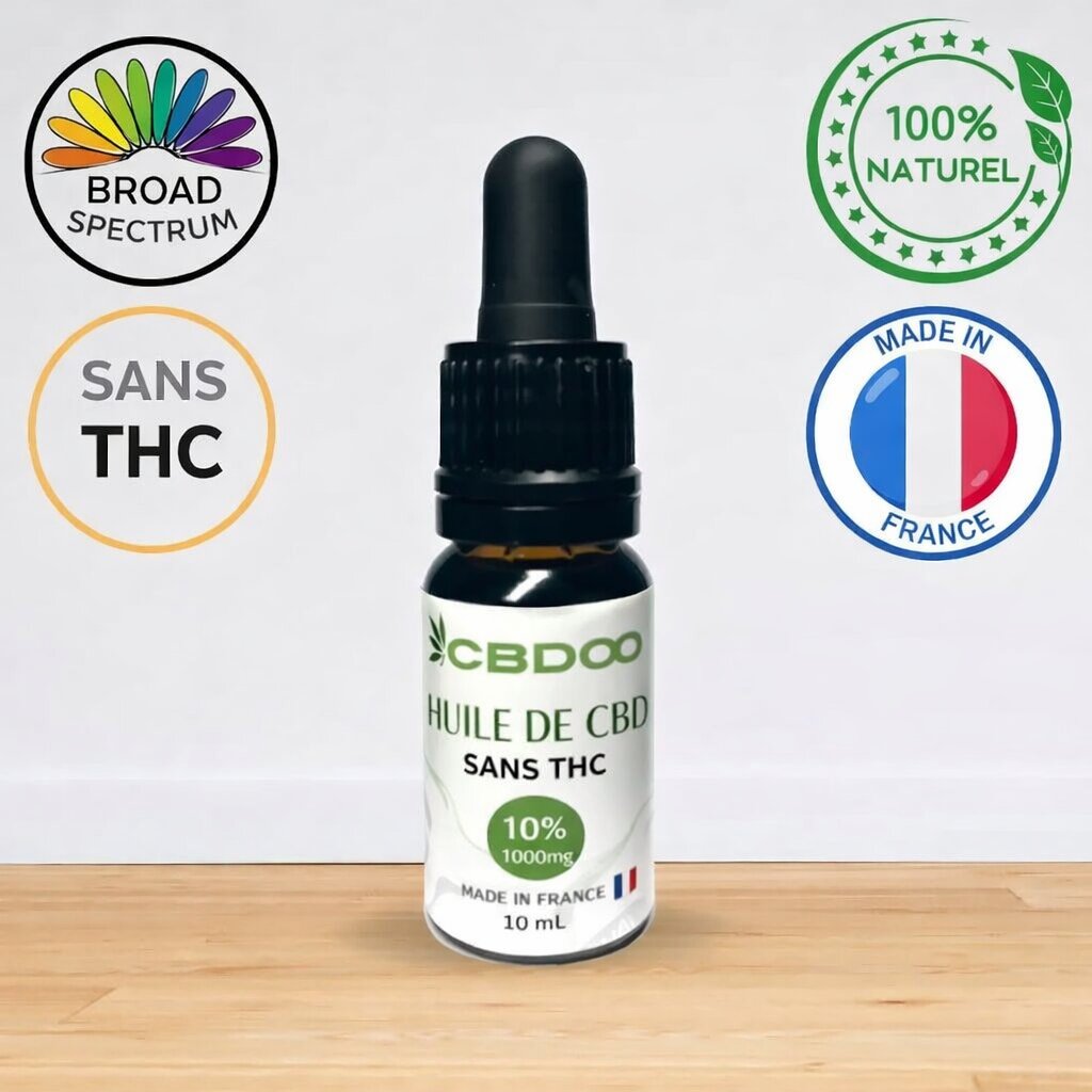 huile 10% broad spectrum sans thc