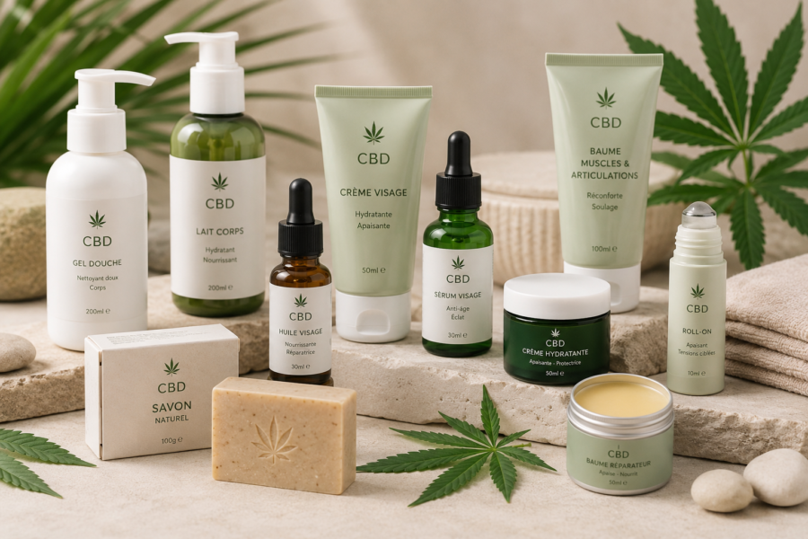 gamme de produit cosmétique CBD