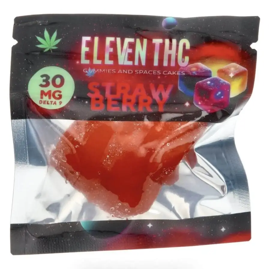 gomas de morango saco com veias