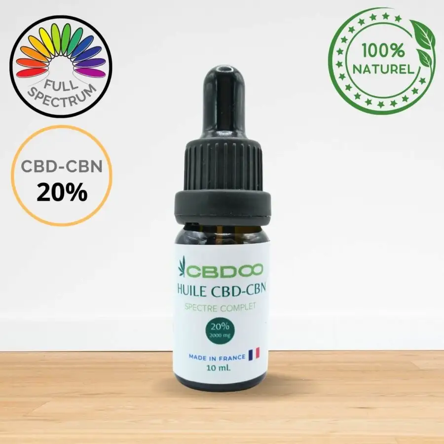 CBN-CBD olie 20% - VOLLEDIG SPECTRUM - Made in France (2)
